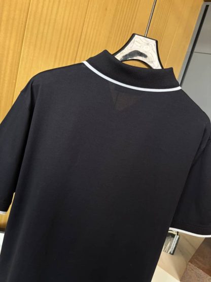 Replica Loro Piana Men's The Gift of Kings® Polo Shirt in Black - Image 6