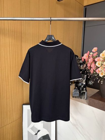 Replica Loro Piana Men's The Gift of Kings® Polo Shirt in Black - Image 5