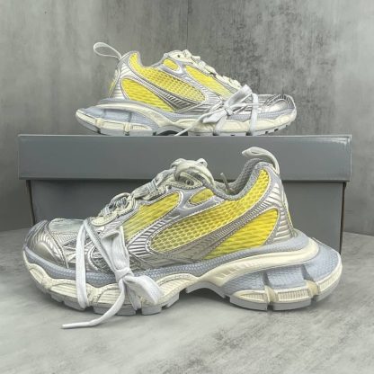 REPLICA BALENCIAGA MEN'S 3XL GRADIENT SNEAKER IN YELLOW/OFF WHITE/GREY - Image 7