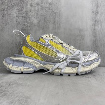 REPLICA BALENCIAGA MEN'S 3XL GRADIENT SNEAKER IN YELLOW/OFF WHITE/GREY