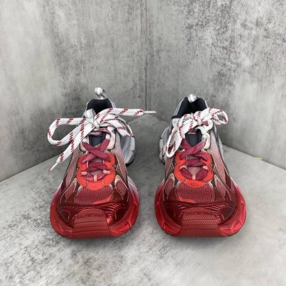 REPLICA BALENCIAGA MEN'S 3XL TOE SPRAY SNEAKER IN WHITE/BLUE/GREY/RED - Image 3