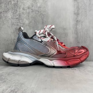 REPLICA BALENCIAGA MEN'S 3XL TOE SPRAY SNEAKER IN WHITE/BLUE/GREY/RED