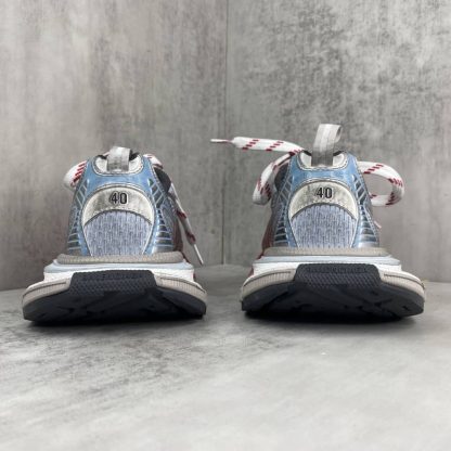 REPLICA BALENCIAGA MEN'S 3XL TOE SPRAY SNEAKER IN WHITE/BLUE/GREY/RED - Image 8