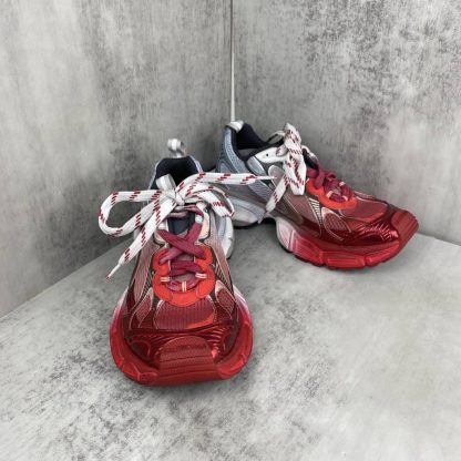 REPLICA BALENCIAGA MEN'S 3XL TOE SPRAY SNEAKER IN WHITE/BLUE/GREY/RED - Image 7