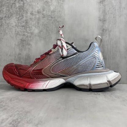 REPLICA BALENCIAGA MEN'S 3XL TOE SPRAY SNEAKER IN WHITE/BLUE/GREY/RED - Image 6