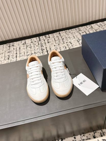 Replica Dior B01 Matchpoint Sneaker Cognac and White Smooth Calfskin with White Suede - Image 9