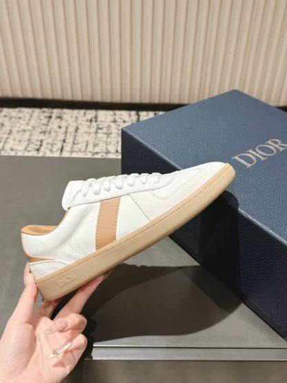 Replica Dior B01 Matchpoint Sneaker Cognac and White Smooth Calfskin with White Suede - Image 2