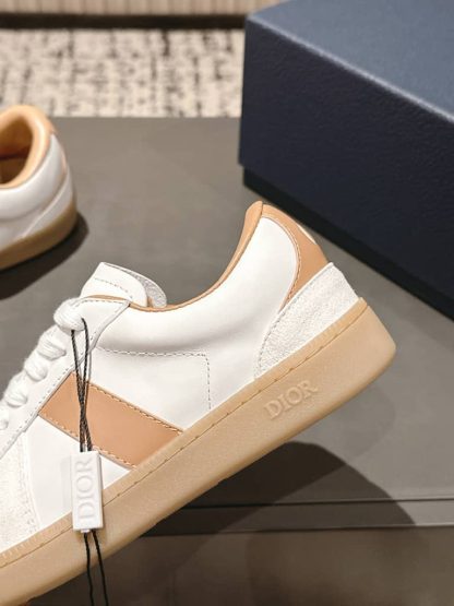 Replica Dior B01 Matchpoint Sneaker Cognac and White Smooth Calfskin with White Suede - Image 6