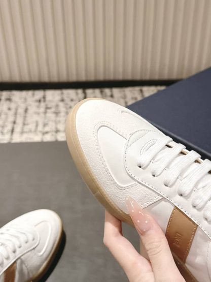 Replica Dior B01 Matchpoint Sneaker Cognac and White Smooth Calfskin with White Suede - Image 4