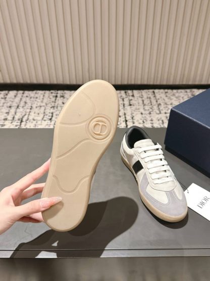 Replica Dior B01 Matchpoint Sneaker Black and White Smooth Calfskin with Gray Suede - Image 3
