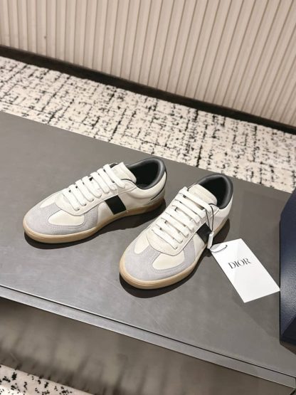 Replica Dior B01 Matchpoint Sneaker Black and White Smooth Calfskin with Gray Suede - Image 9