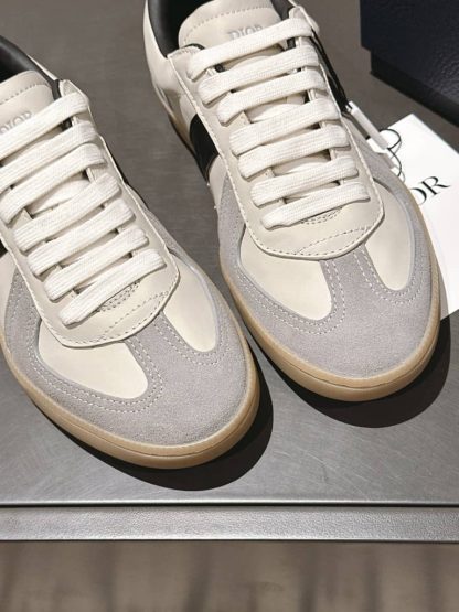 Replica Dior B01 Matchpoint Sneaker Black and White Smooth Calfskin with Gray Suede - Image 6