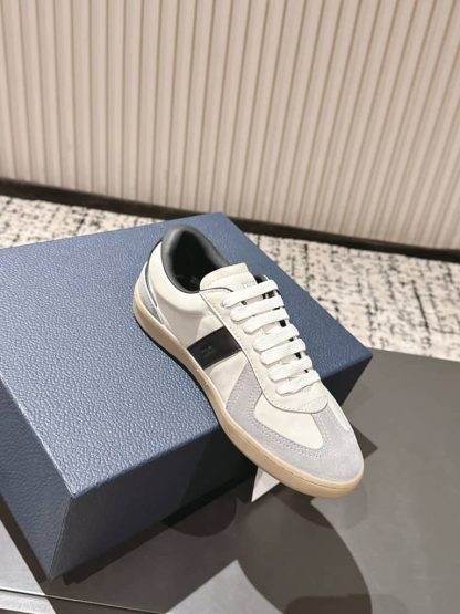 Replica Dior B01 Matchpoint Sneaker Black and White Smooth Calfskin with Gray Suede - Image 4