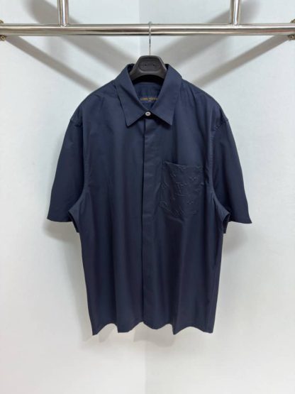 Replica Louis Vuitton Monogram Pocket Short-Sleeved Shirt 1AHVYF