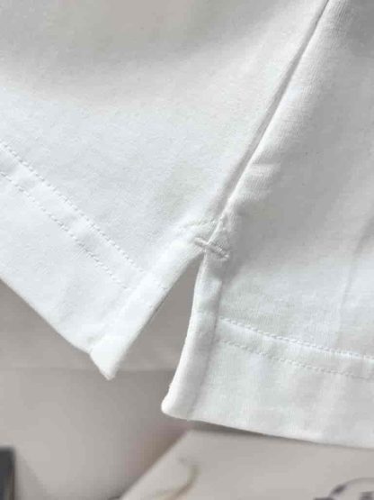 Replica Hermes "H Puzzle" t-shirt with leather detail White - Image 6