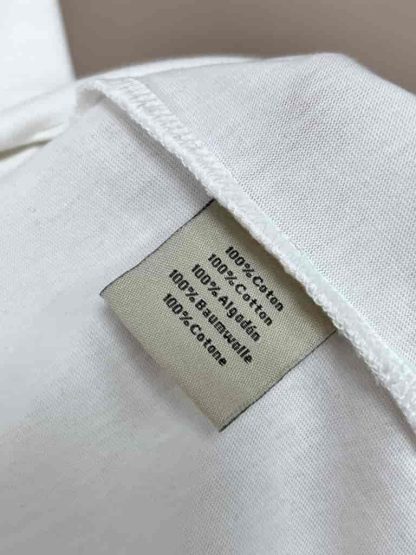 Replica Hermes "H Puzzle" t-shirt with leather detail White - Image 4
