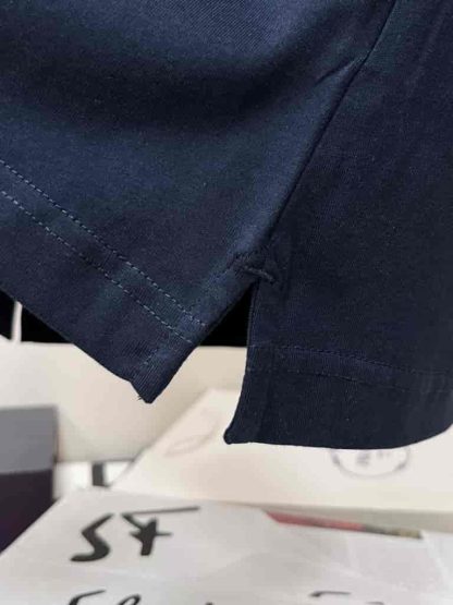 Replica Hermes "H Puzzle" t-shirt with leather detail Blue - Image 8