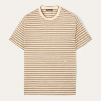 Replica Loro Piana Elvo Striped T-Shirt For Men