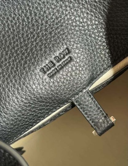 Replica The Row Soft Margaux 15 Bag in Leather Black Togo - Image 5