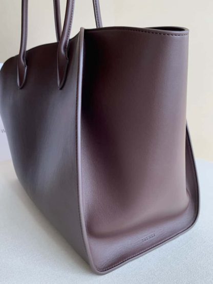 Replica The Row Marlo 17 Bag in Leather Deep Brown - Image 3