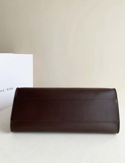 Replica The Row Marlo 17 Bag in Leather Deep Brown - Image 8