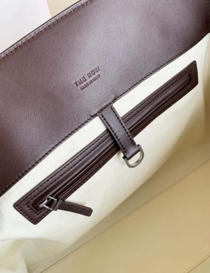 Replica The Row Marlo 17 Bag in Leather Deep Brown - Image 2