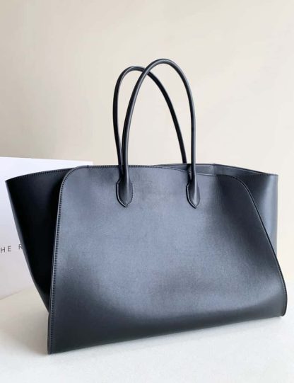 Replica The Row Marlo 17 Bag in Leather Black
