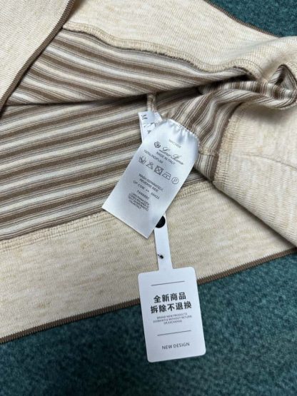Replica Loro Piana Elvo Striped Polo Shirt For Men - Image 10
