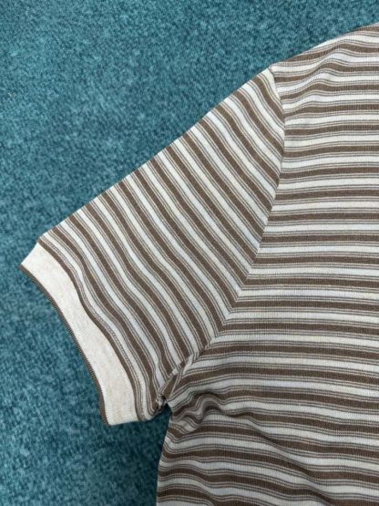 Replica Loro Piana Elvo Striped Polo Shirt For Men - Image 3